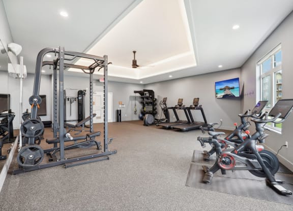 Gym at The Mill on Maple Apartments, Oregon City, OR