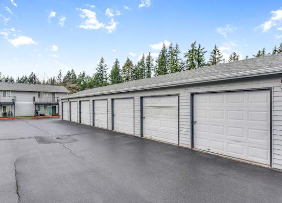 Covered Garage Parking at Maple Crossing Apartments, Maple Valley, WA