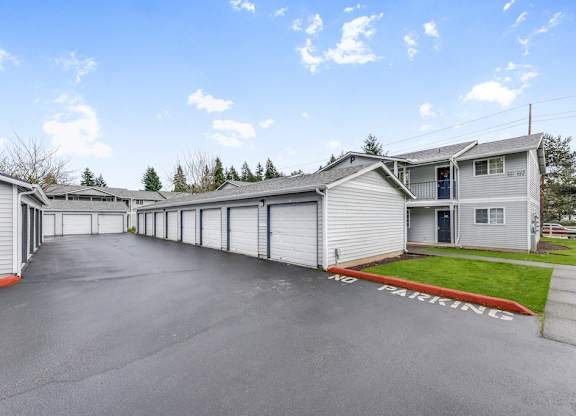 Detached Garage Area at Maple Crossing Apartments, Washington
