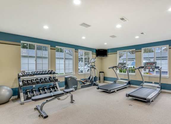 Fitness Room at Maple Crossing Apartments, Maple Valley, WA