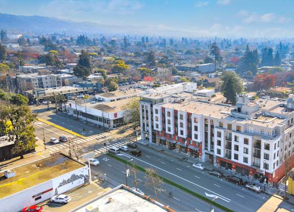 Drone View at Acton Courtyard, Berkeley