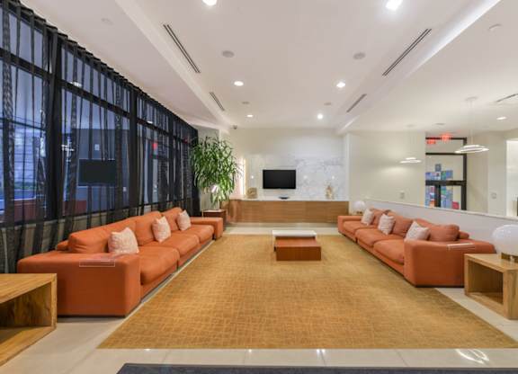 Lounge Area With TV at Affinity at 2M, Washington, Washington