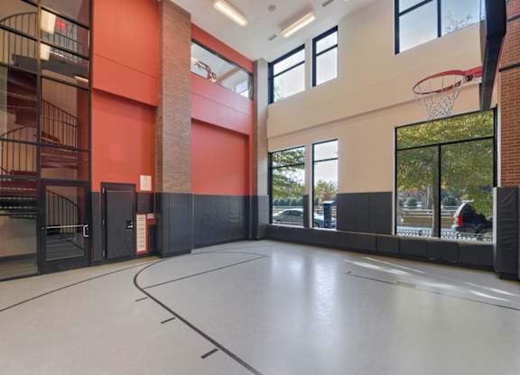 A basketball court  at Affinity at 2M, Washington, DC
