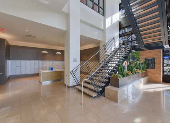 Lobby With Staircase at Affinity at 2M, Washington, 20002