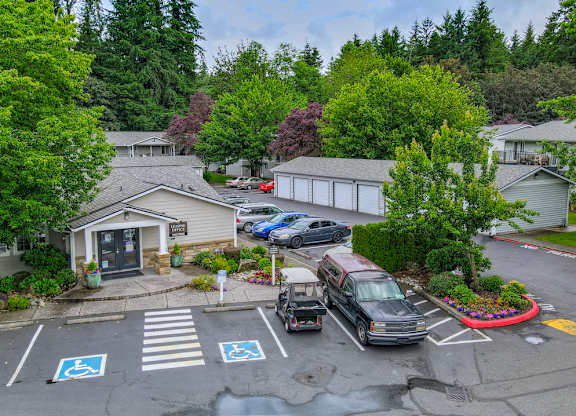 Roadside Parking Area at Maple Crossing Apartments, Maple Valley, Washington