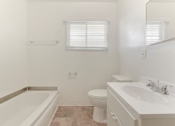 Bathroom space at Acclaim at Baldwin Apartments, California, 90008