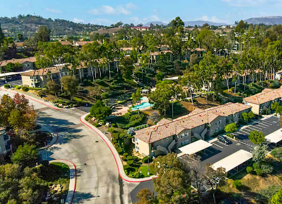 Property Aerial View at The Terraces Apartments, Escondido, 92026