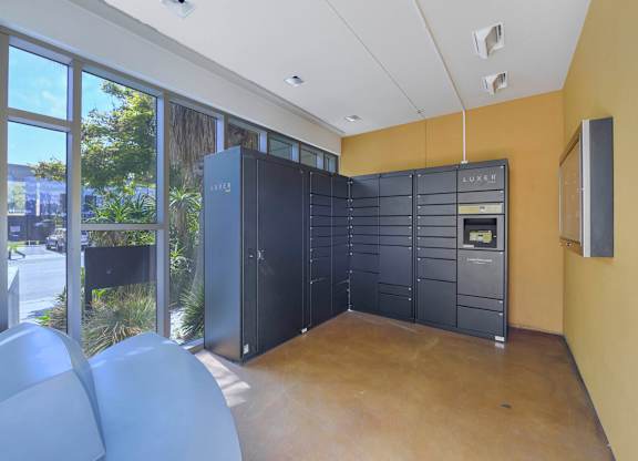 Mailroom at Crescent Cove Apartments, California