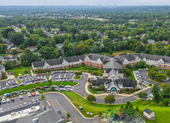 Property Aerial View at Cascades Village (55+) Apartments, Sterling, Virginia