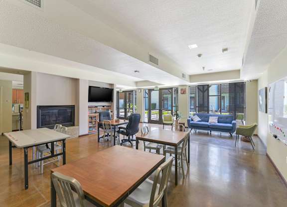 Community room at Crescent Cove Apartments, California, 94518