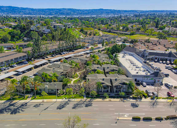 Bird eye view of city_1 at Yorba Linda Apartments, California