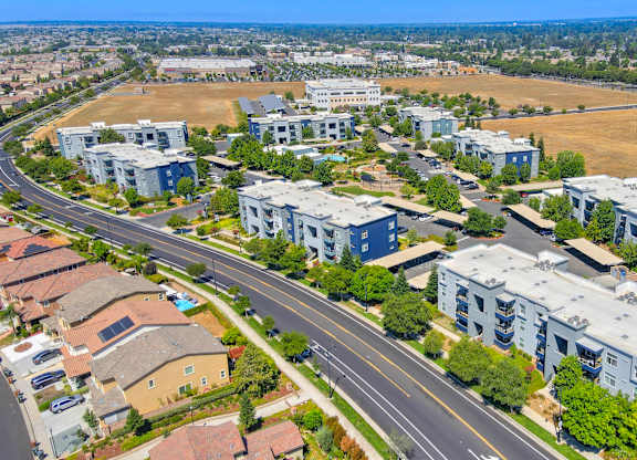 Property Drone Shot at The Ridge Apartments, Elk Grove, CA, 95757