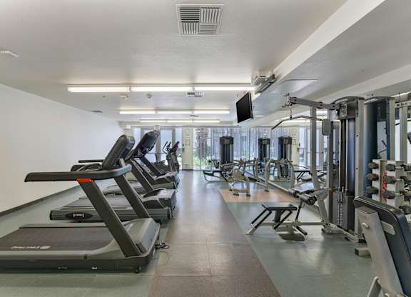 Fitness Center at Crescent Cove Apartments, California