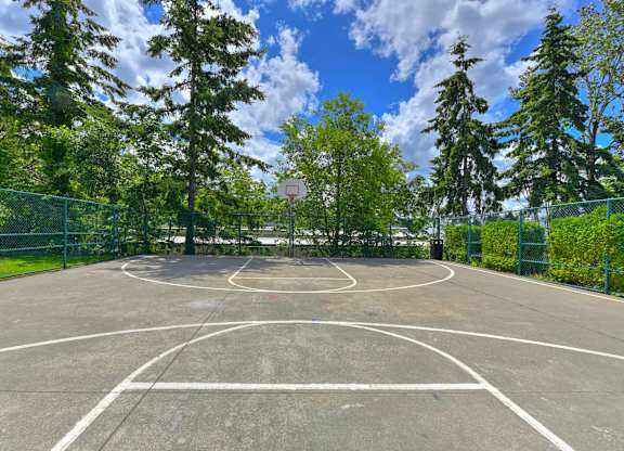 Open Basketball Court at Silver Springs, Kent, Washington