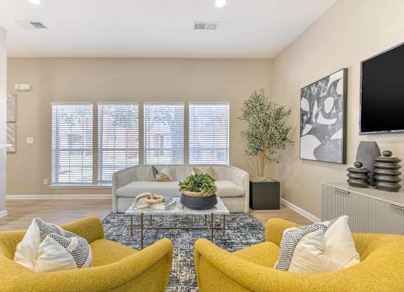Community Lounge With TV at Cooper's Crossing, Irving, TX, 75038