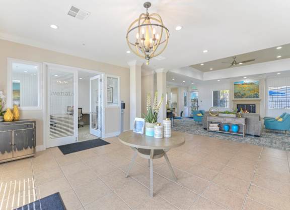 Open Living Room at Norden Terrace Apartments, North Highlands, 95660