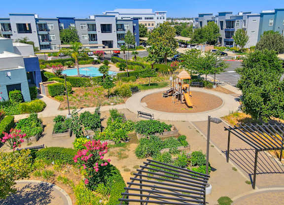 Aerial View Of Residence at The Ridge Apartments, Elk Grove, 95757