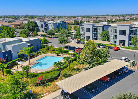 Overhead View Of Property at The Ridge Apartments, California, 95757