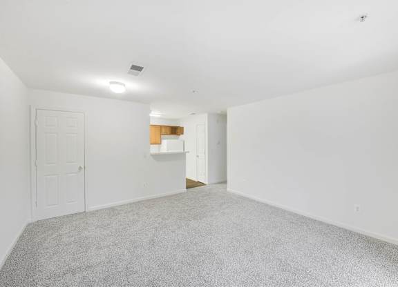 Spacious living room with carpet flooring at Acclaim at Ashburn Apartments, Virginia, 20147