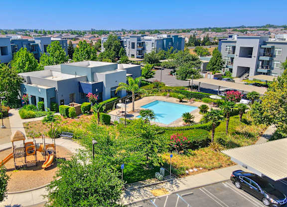 Drone View Of Property at The Ridge Apartments, Elk Grove, California