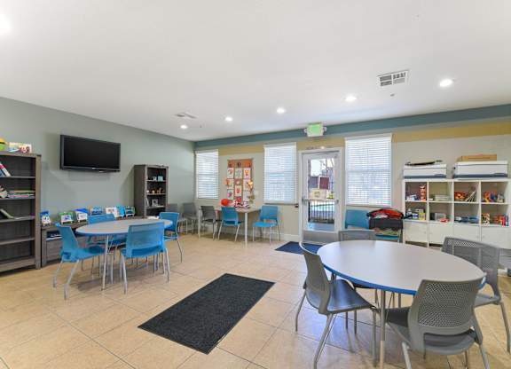 Community room at Norden Terrace Apartments, North Highlands, CA, 95660