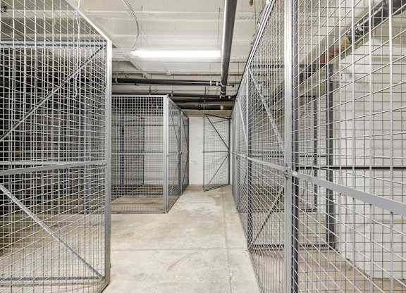 Hallway with Metal Fencing at Vintage Tower Apartments, California, 95113