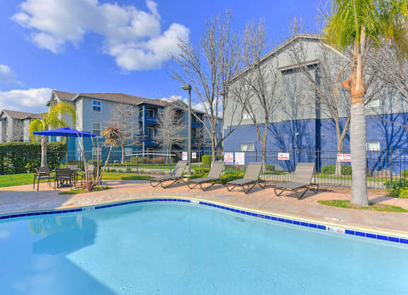 Crystal Clear Swimming Pool at Norden Terrace Apartments, North Highlands, CA, 95660