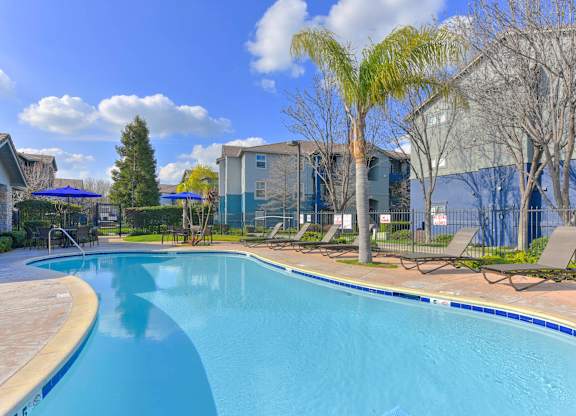 Clear Blue Pool at Norden Terrace Apartments, North Highlands, CA