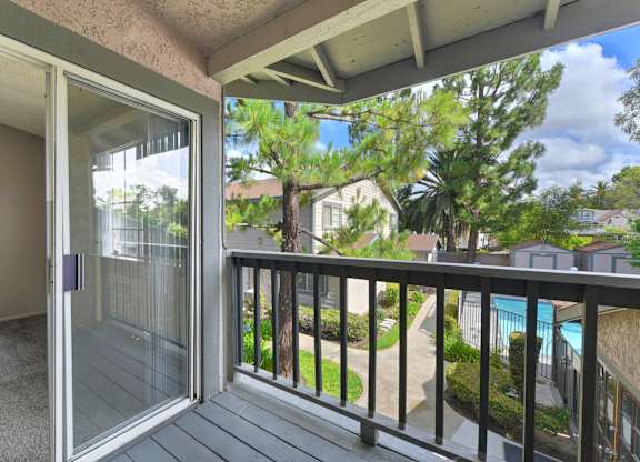 Balcony at Woodside Senior Apartments (55+), Ontario, CA