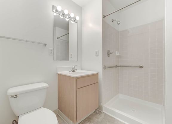 Bathroom at Cascades Village (55+) Apartments, Sterling, 20164