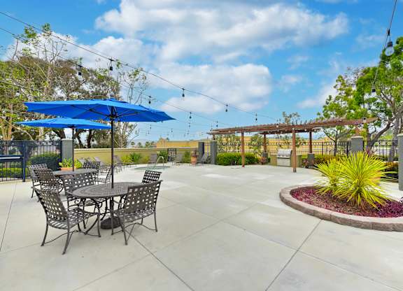 Apartment Patio at Overlook at Anaheim Hills Apartments, Anaheim Hills