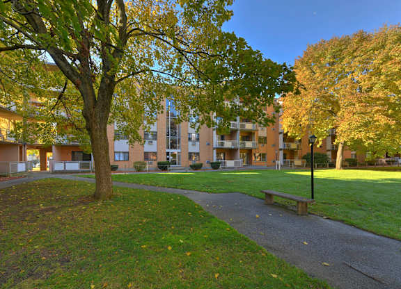 Exterior Grounds at Morton Village Apartments, Mattapan