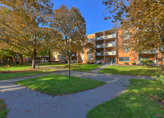 Green Yard Exterior at Morton Village Apartments, Mattapan, MA, 02126