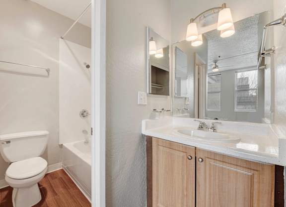 White Toilet at Vintage Tower Apartments, San Jose