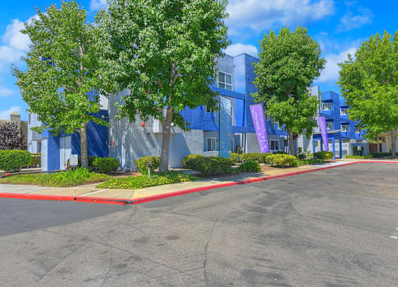 Empty Parking lot view at St Johns Manor, California, 92627