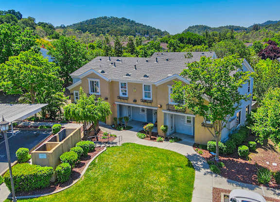 Aerial view at Creekside at Meadow Park, Novato, CA