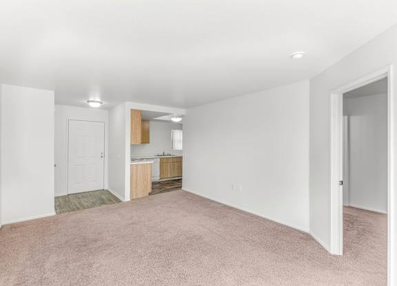 Empty Living Space at The Terraces Apartments, Escondido, CA