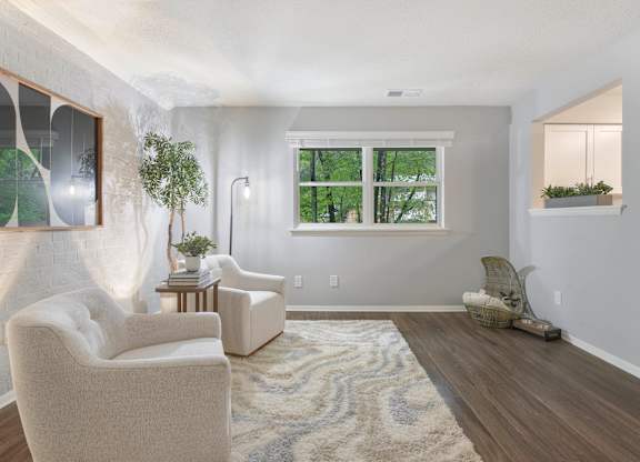 Living Room at Arbors at Cary, Cary, NC