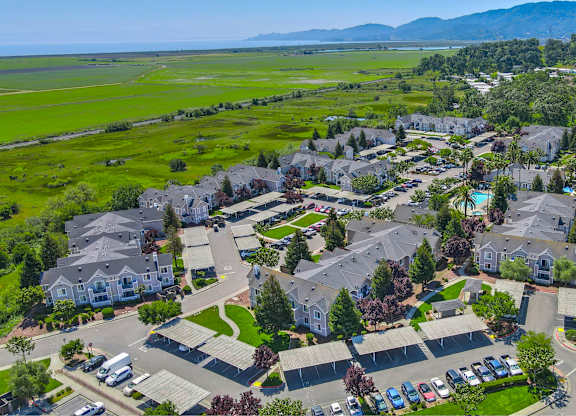 Aerial View Of Residence at Bay Vista at Meadow Park Apartments, Novato, CA, 94949