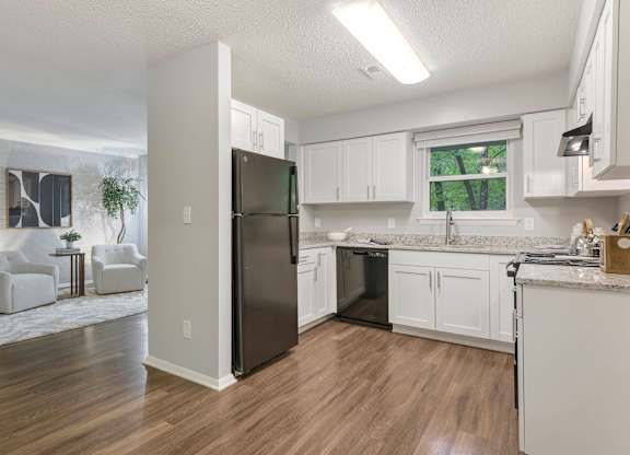 Kitchen And Living Area at Arbors at Cary, Cary, 27511