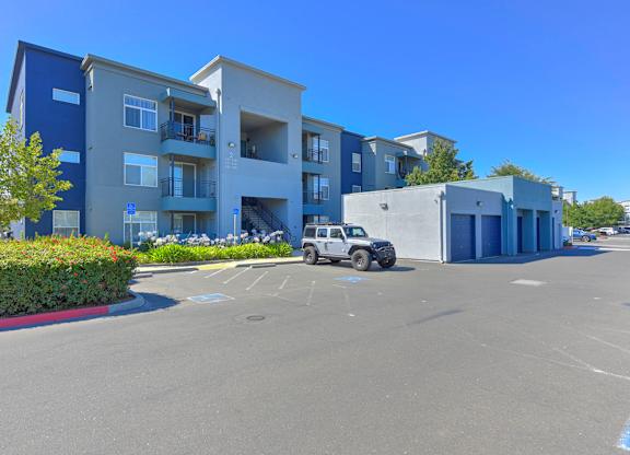 Parking lot at The Ridge Apartments, Elk Grove