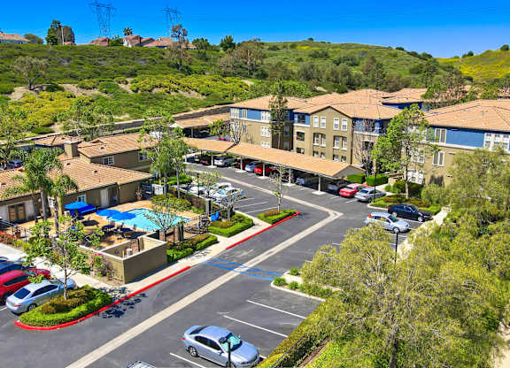 Aerial View Of Residence at Overlook at Anaheim Hills Apartments, Anaheim Hills, CA