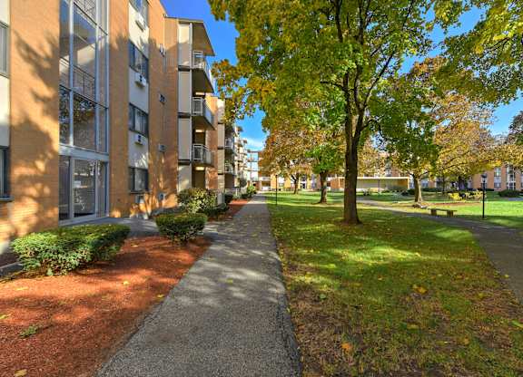 Spacious Lawn Area at Morton Village Apartments, Mattapan, MA