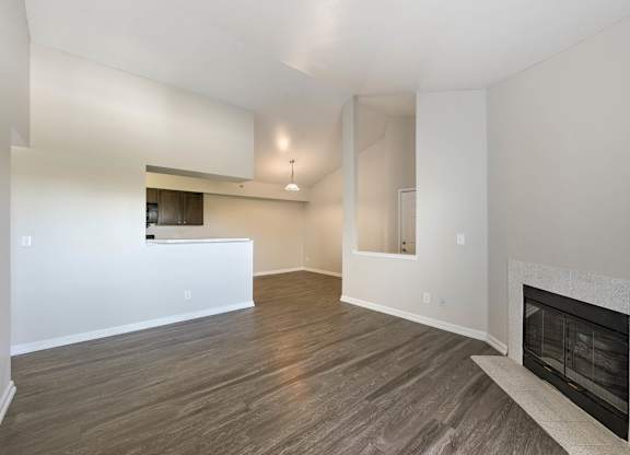 Fireplace Living Area at Ascent, Denver, CO