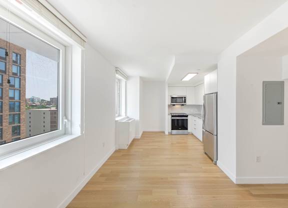 Long Hallway at 38 6th Ave Apartments, Brooklyn, New York