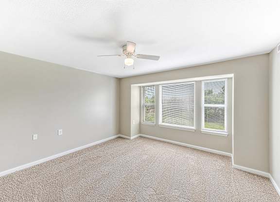Large Vacant Room at Cameron Court, Detroit