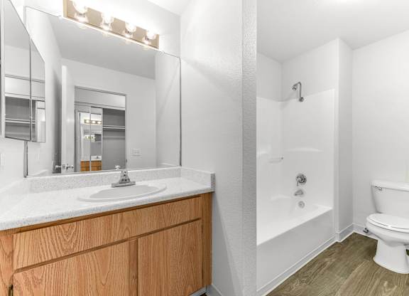 Modern Bathroom at The Terraces Apartments, Escondido, CA, 92026
