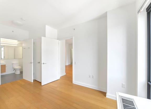Bedroom with Attached Bathroom at 535 Carlton Ave Apartments, New York