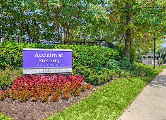 A sign that says Acclaim at Sterling at Acclaim at Sterling, Sterling, VA