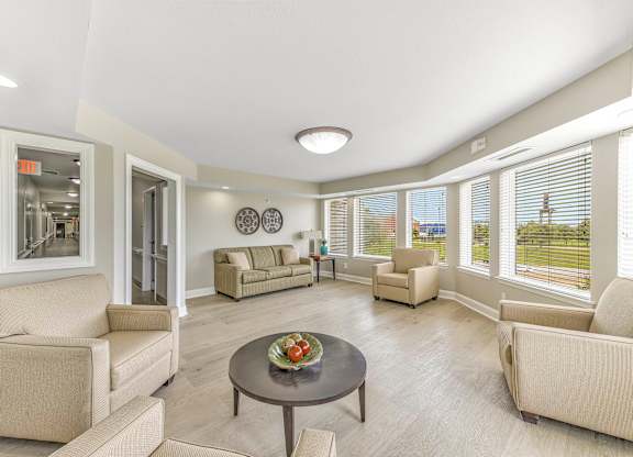 Spacious Living room at Cameron Court, Michigan, 48211